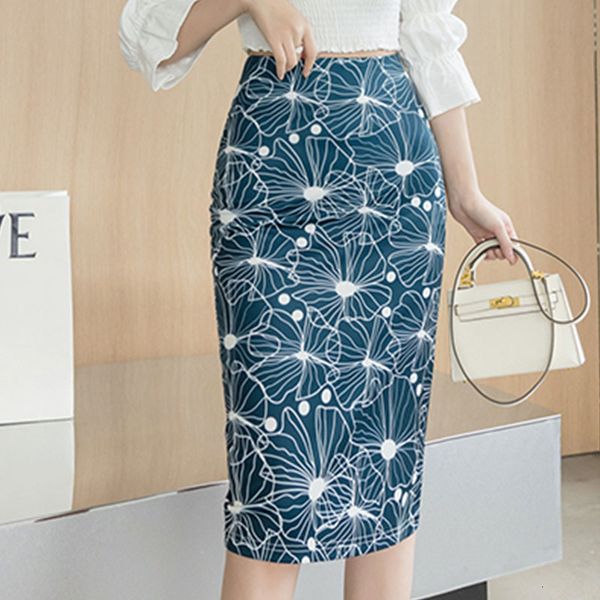 

dresses plus size elegant ol printed pencil bodycon skirt women's knee-length business office wear sheath skirts, Black;gray