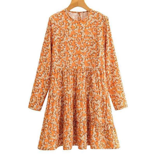 

summer women mini dress ladies' v-neck long sleeve printed dresses floral skirt female streetwear 210524, Black;gray