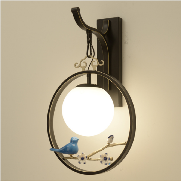

wall lamp 2021 modern chinese living room creative bedside bedroom aisle antique el restaurant club villa