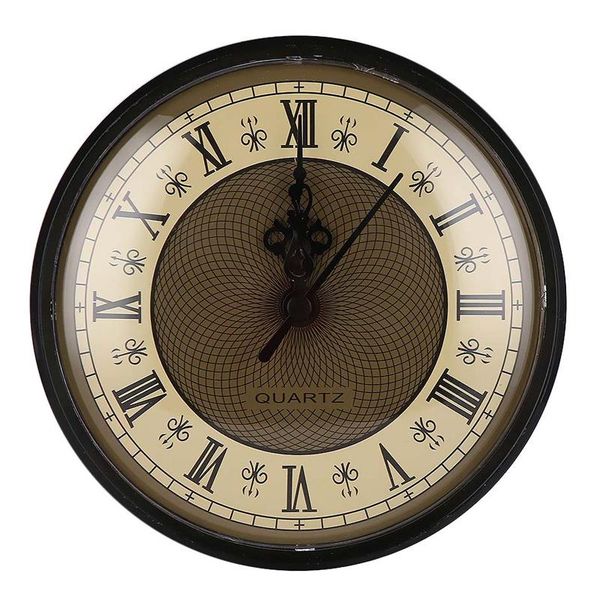 

wall clocks 1pc classic mute 2-1/2" clock quartz mechanism movement insert roman numeral white face gold trim practical diy parts 2021