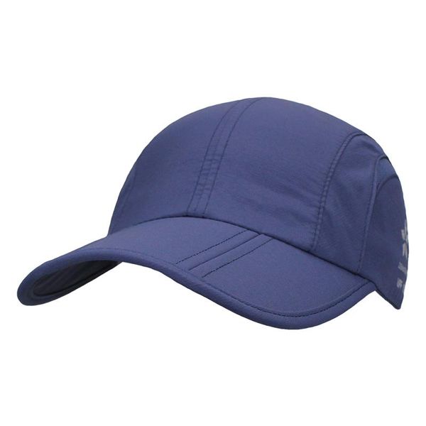 

wide brim hats foldable sun protection portable quick dry baseball cap adjustable outdoor sports hat for men and women, Blue;gray