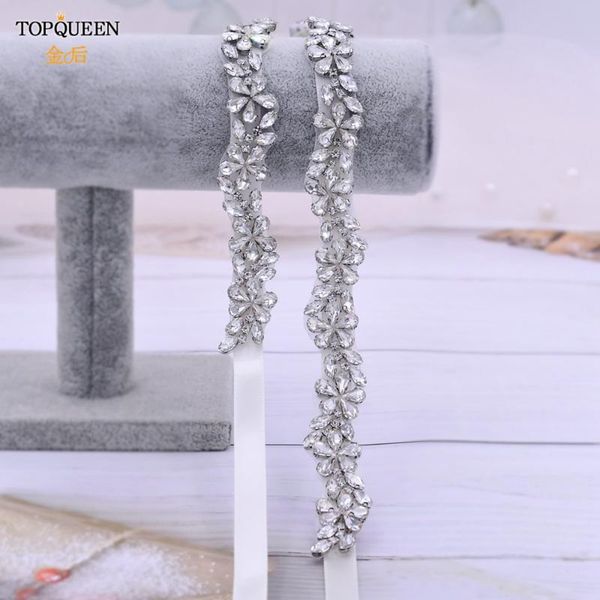 

wedding sashes ueen s37 silver bridal belt dresses handmade rhinestone sparkly ribbon bridesmaid prom elegnt, White