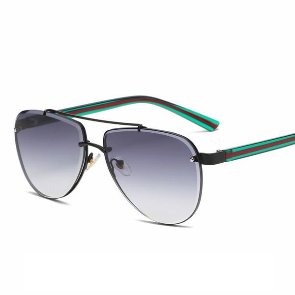 

sunglasses fashion rimless european and american men women trend, White;black