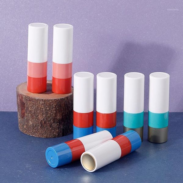 

storage bottles & jars 12.1mm plastic lip bottle round empty handmade lipstick tube diy container 10/30/50pcs