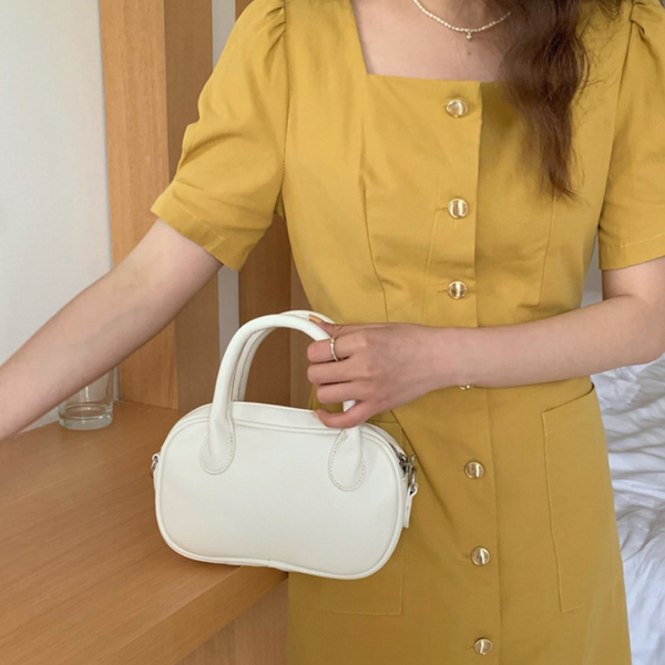 

fashion simple women handle bag solid color pu leather ladies shoulder crossbody bags small portable female pouch purses l00