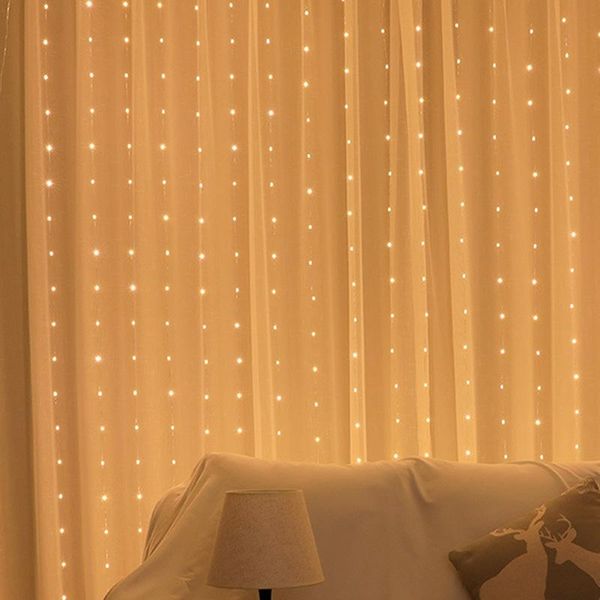 

party decoration diversified household goods 200 led lighting form warm white curtain fairy lights string indoor use