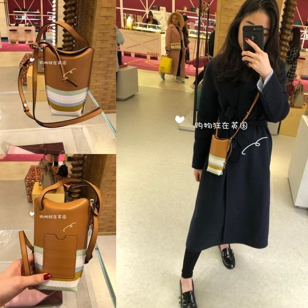 

handbag hookloewe new gate leather messenger bag in spring 2020luggage tag