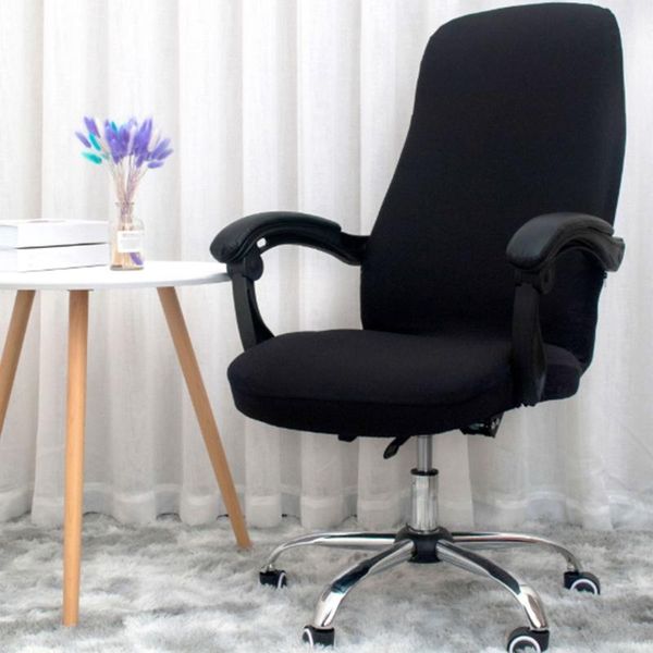 

office chair cover elastic siamese swivel computer armchair protective black covers
