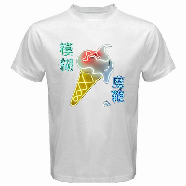 

new blur the magic whip logo men's white t-shirt size s to 3xl, White;black