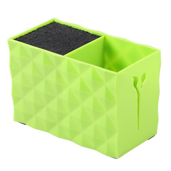 

hair scissors 1pc double slots holder clips storage box hairdressing tools organizer for home shop green
