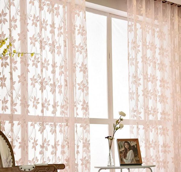 

curtain & drapes 2021 october pastoral translucent floral yarn dyed lace fabric for window
