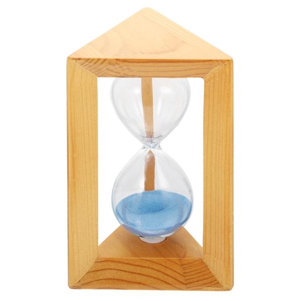 

other clocks & accessories 1pc wooden glass hourglass decorative timer lovely desk ornament festival gift