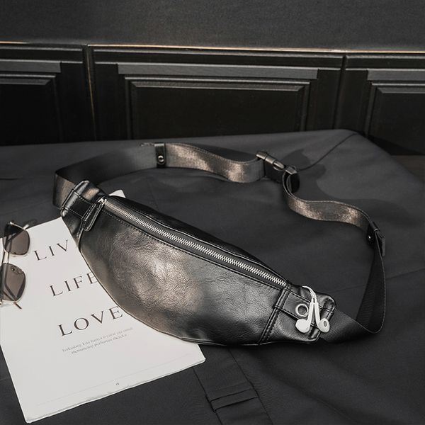 

pockets simple fashion men's small chest bag waist sporting goods fitness korean back