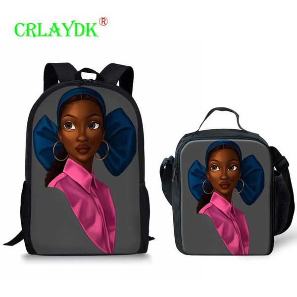 

school bags crlaydk kids backpack with lunch set girls pattern 16 inch pupils satchel rolling chidren students soft bookbag