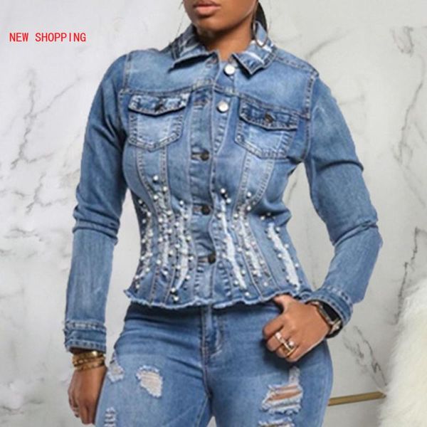 

demin jakcets women fashion indie style streetwear slim short ripped holes outwear coats oversized female jacket coat women's jackets, Black;brown