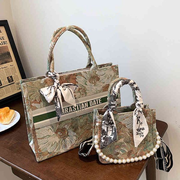 

oil painting bag female fashion large capacity single shoulder bag messenger portable tote bags