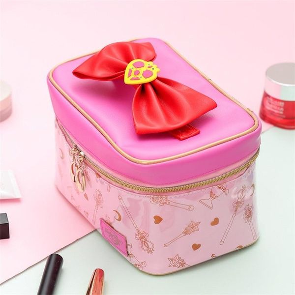 

cosmetic bags & cases makeup case organizer make up box bag vanity travel storage toiletry leather cartoons large wash