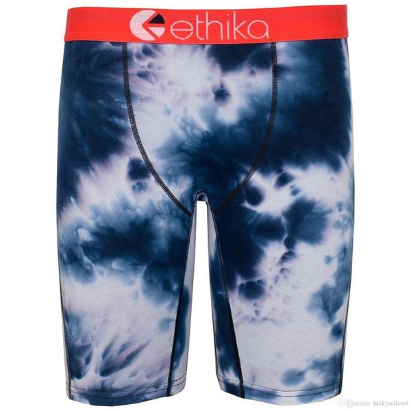 

ethika men's staple cotton underwear tie-dye boxers trunk hip hop rock excise underwear skateboard street fashion streched legging quic, Black;white