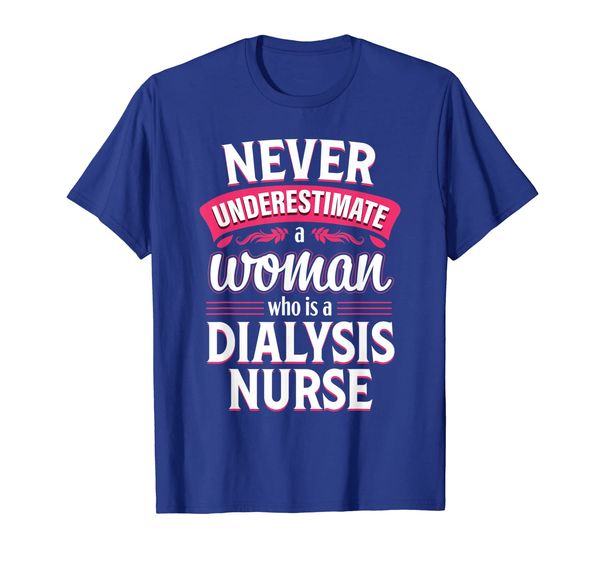 

dialysis nurse humor rn women nephrology nursing gift t-shirt, White;black
