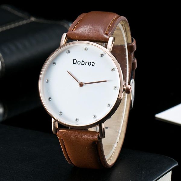 

wristwatches fashion womens watches luxury quartz casual watch women leather strap female clock ladies relogio masculino, Slivery;brown