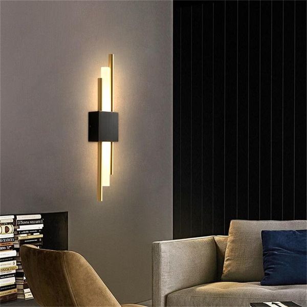 

wall lamp oufula nordic brassÂ wall lampÂ modern sconces simple design led light indoor for home decoration