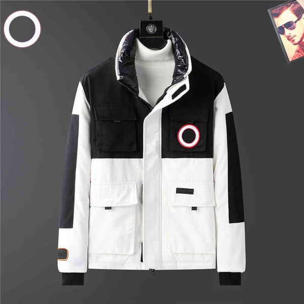 

21ss fashion mens ets parka women classic casual down coats outdoor warm feather winter et coat outwear coupl clothing asian size, Black
