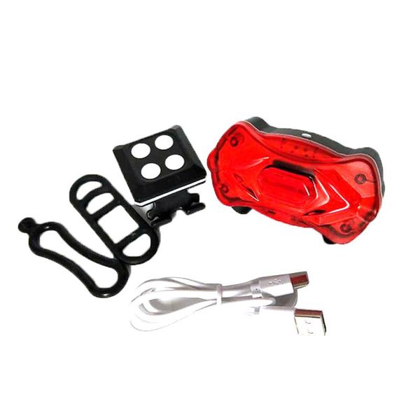 

bike lights ad-bicycle rear light wireless remote control led tail lamp usb charge warning accessories