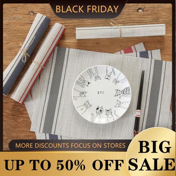 

mats & pads nordic placemat thickened bowl mat household pvc insulation table dining cloth plate