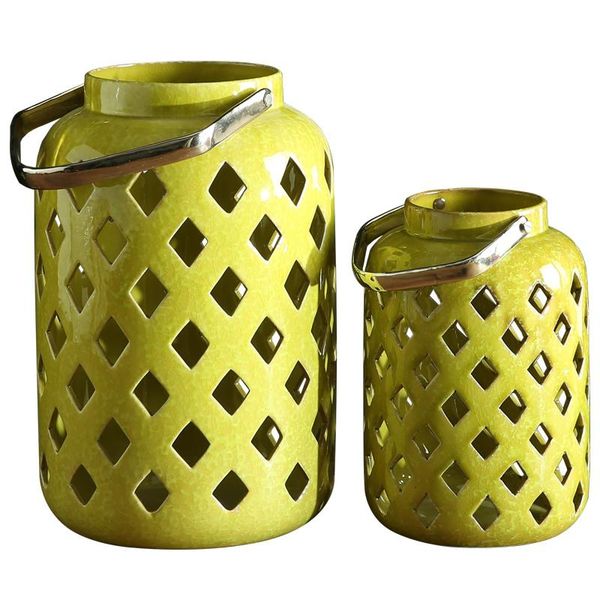 

hollow simple nordic candle holder portable lantern metal romantic candlestick bedroom porte bougie creative decoration mm60zt holders