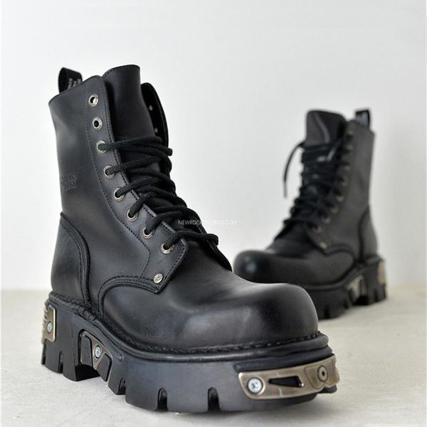 

boots men's high shoes winter plush snow versatile british wind helper clothes, Black