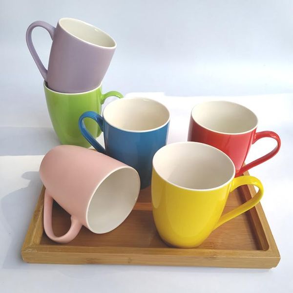 

kids pink milk mug coffee aesthetic minimalist retro nordic office ceramic handmade tazas drinkware by50mu mugs