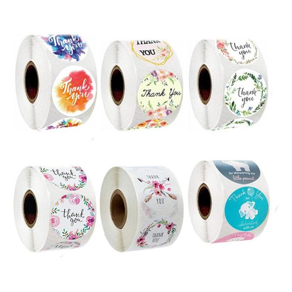 

gift wrap 500pcs sealing stickers thank you love design diary scrapbooking festival birthday party christmas decorations labels
