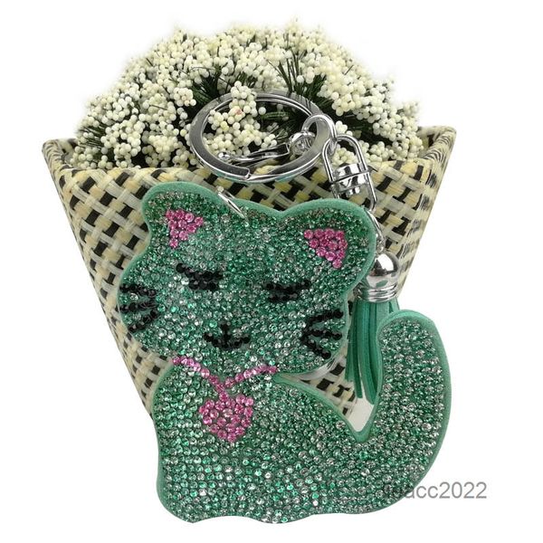 

keys chain mickings new water drill picture lovely cat women's accessories, Silver