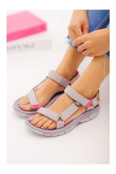 

sandals gray, Black