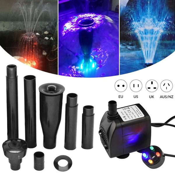 

aquarium water pump 110v/220v-240v fish tank oxygen garden filter pond submersible fountain air pumps & accessories