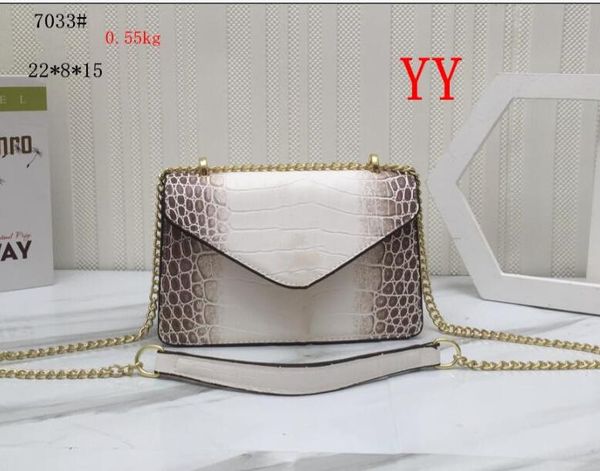 

new designer handbags sheepskin shoulder bags caviar metal chain gold crossbody handbag genuine leather bag flip cover diagonal 7033# 22*8*1