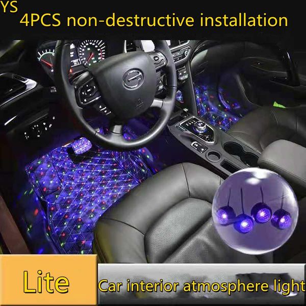 

interior decorations car led foot lights usb atmosphere lamp auto lighting backlight rgb universal ambient decorative light