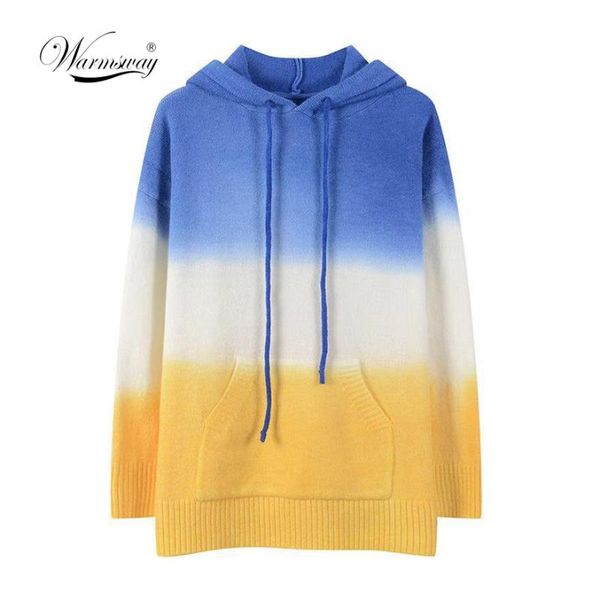 

women's sweaters 2021 brand design casual wear autumn women hooded pullover sweater fashion gradient long sleeve knit c-475, White;black