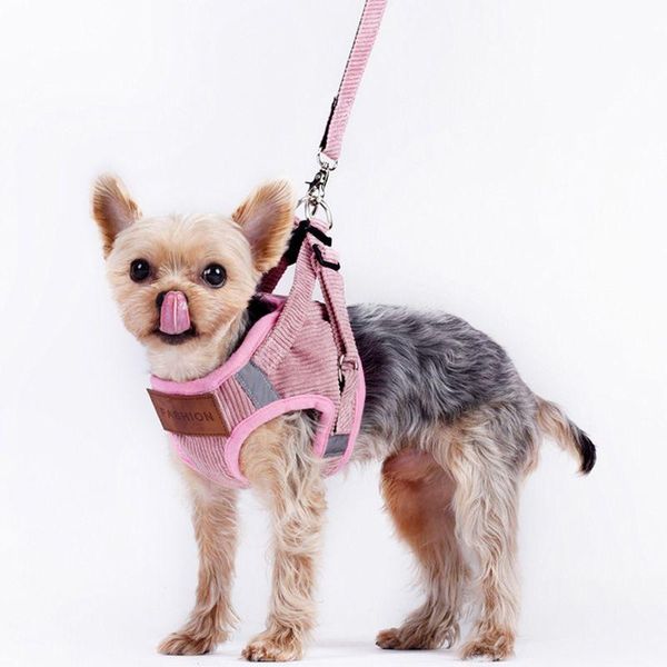 

dog collars & leashes outdoor pet harness with leash set small medium dogs adjustable reflective vest walking lead petshop supplies a