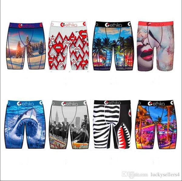 

2020 men's boxer panties new men's ethika underwear set sports comfortable boxer underwear ethika mixed exclusive packaging8222, White;black