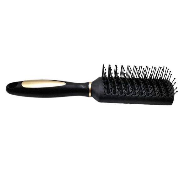 

hair brushes anti-static detangling brush for wet or dry flexible with nylon bristles comb hanging hole borstel haar, Silver