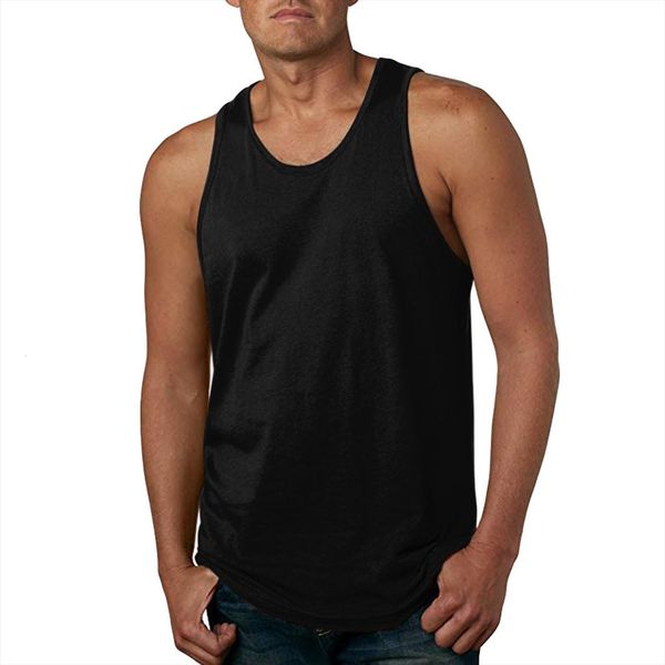 

gym tank men summer fitness body building casual o neck slim solid sleeveless vest camisetas tirantes hombre, White;black