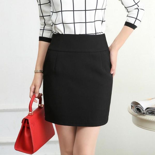 

skirts 2021 autumn women skirt high waist pencil fsahion slim mini ly170, Black