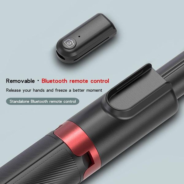 

selfie monopods cyke ab403 mini bluetooths stick tripod extendable handheld black remote deskphone holder