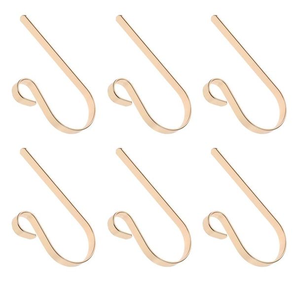 

hangers & racks 6pcs practical fireplace stocking hooks metal for home decor