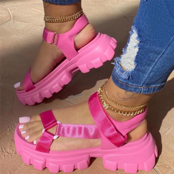 

brand design womens fashion wedges platform sandals peep toe comfy sports shoes women sandalias mujer, Black