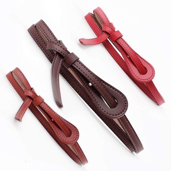 

belt korean fashion simple decoration with skirt fur coat knot belt, Black;brown