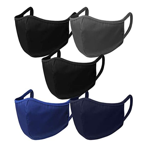 

plain quick cotton printed protective mask for men and women