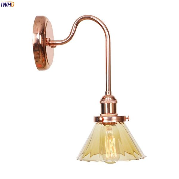 

wall lamps rose golden lamp led modern nordic lights iron long arm glass wandlamp mirror light for bedroom living room bathroom