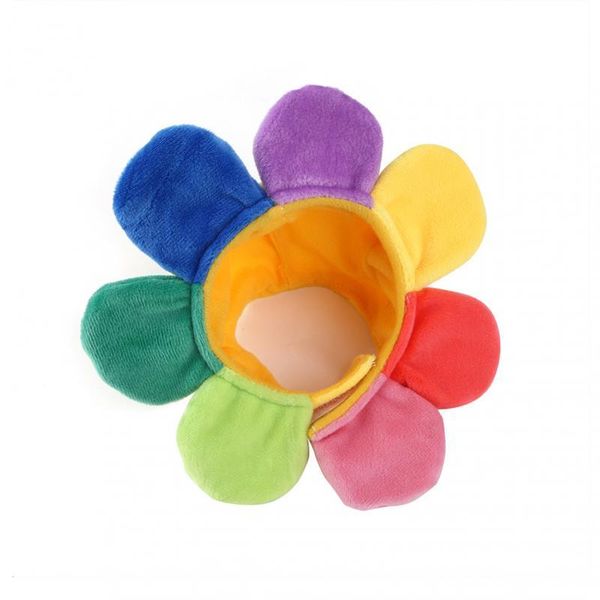 

cat costumes pet hats sunflower shaped hat teddy dress up flower headdress costume for party cosplay accessories drop